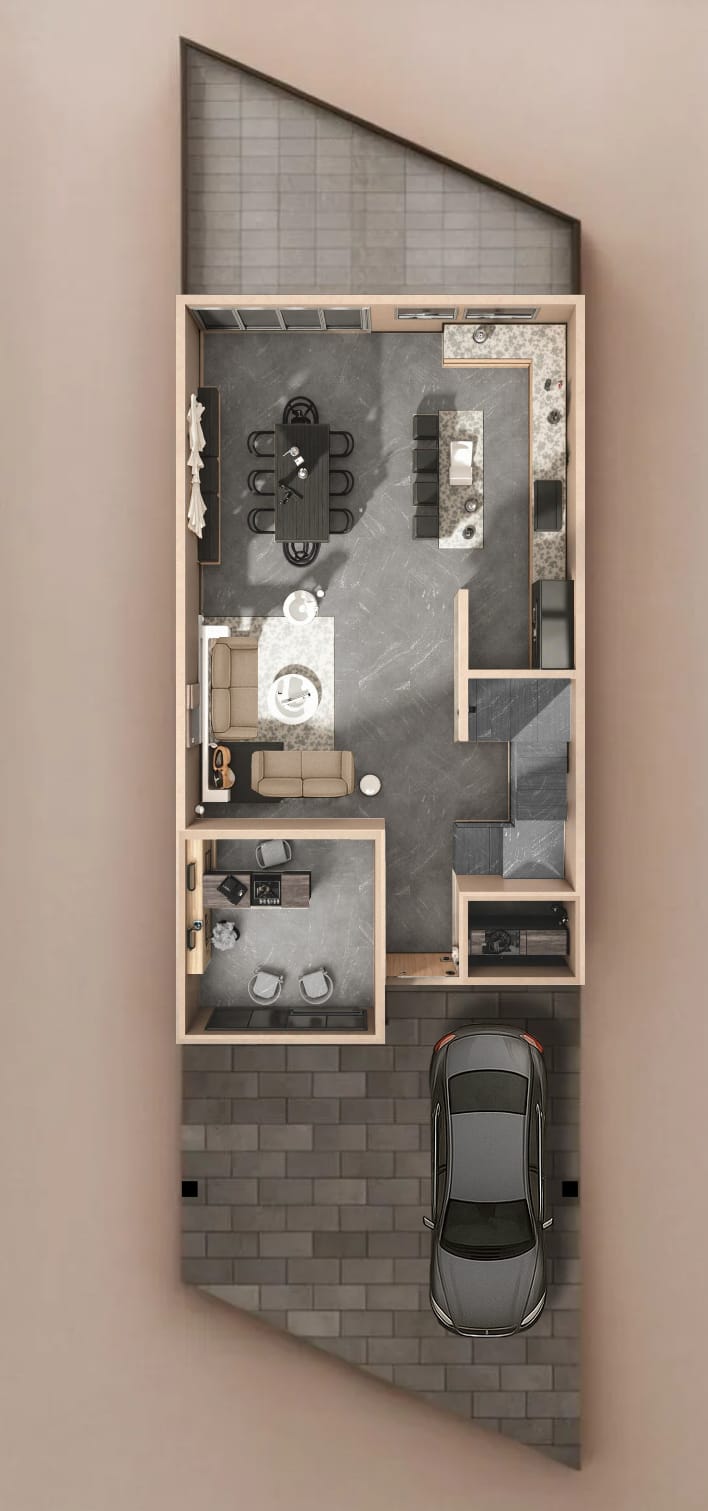 Plano de distribución de planta baja